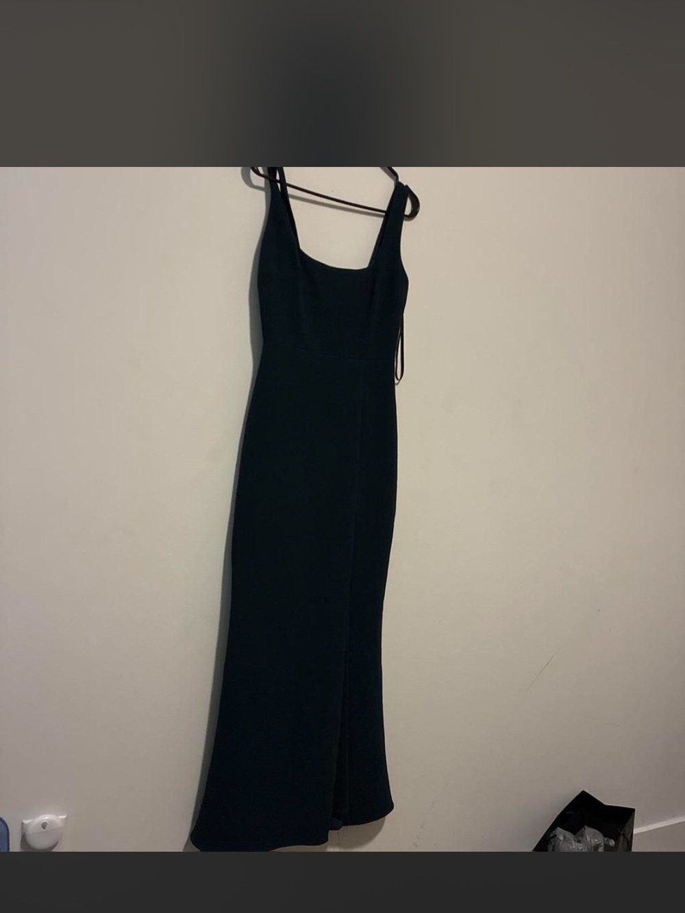 BHLDN Black Maxi Slip Dress